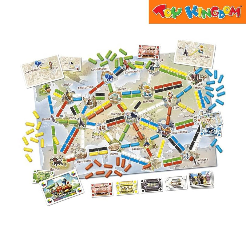 Asmodee Days of Wonder Ticket to Ride First Journey Europe