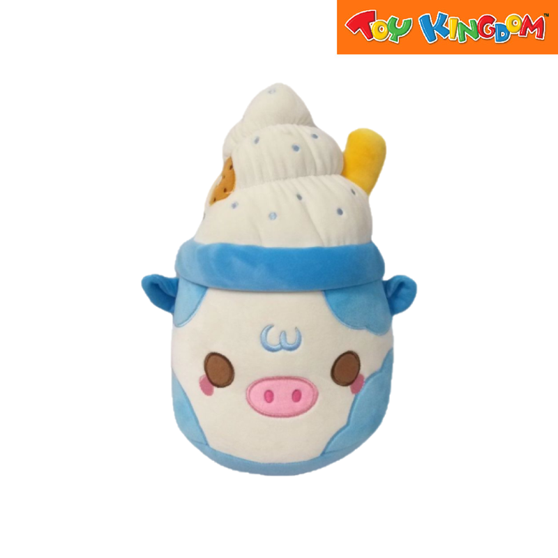 Ice Cream Cone Pig Blue Plush