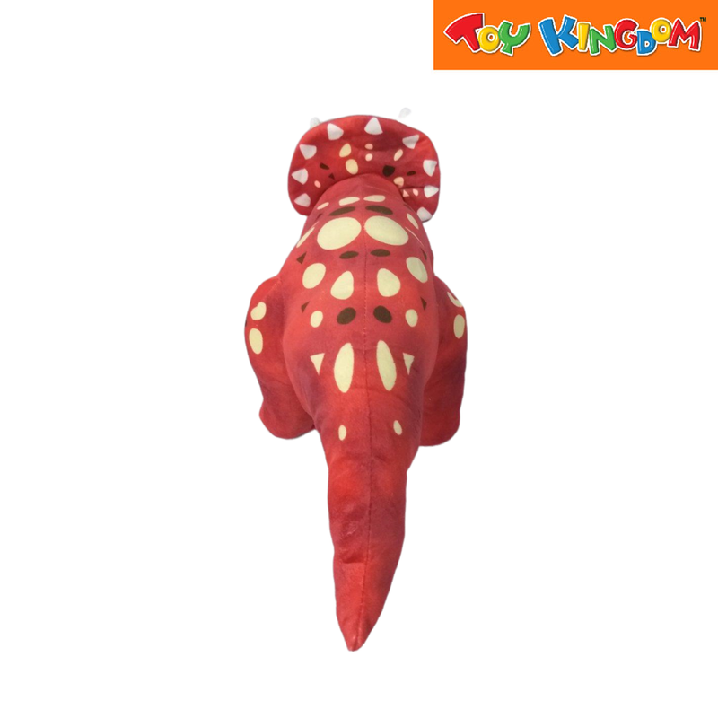 Dinosaur Triceratop Red Plush