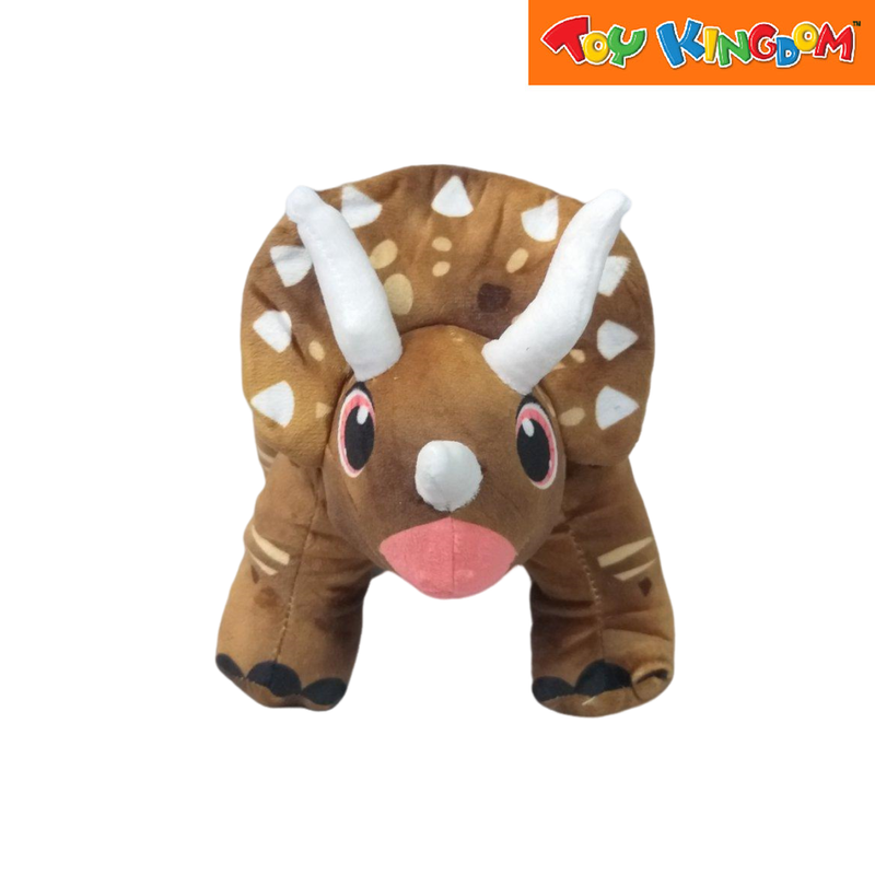 Dinosaur Triceratop Brown Plush