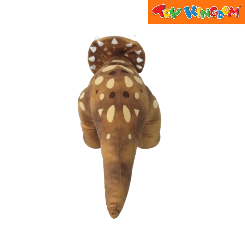 Dinosaur Triceratop Brown Plush