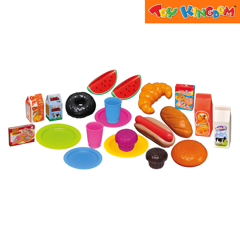 Assorted Picnic 23pcs With Basket Playset