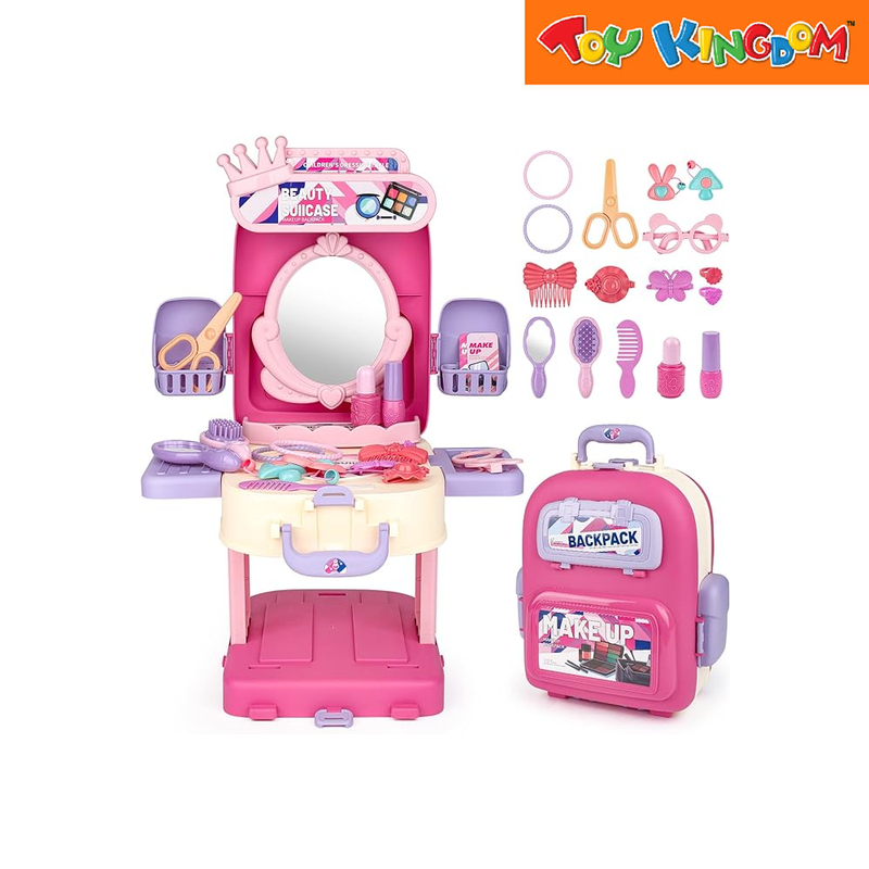 Beauty Suitcase Dressing Table 3-in-1 DIY Playset