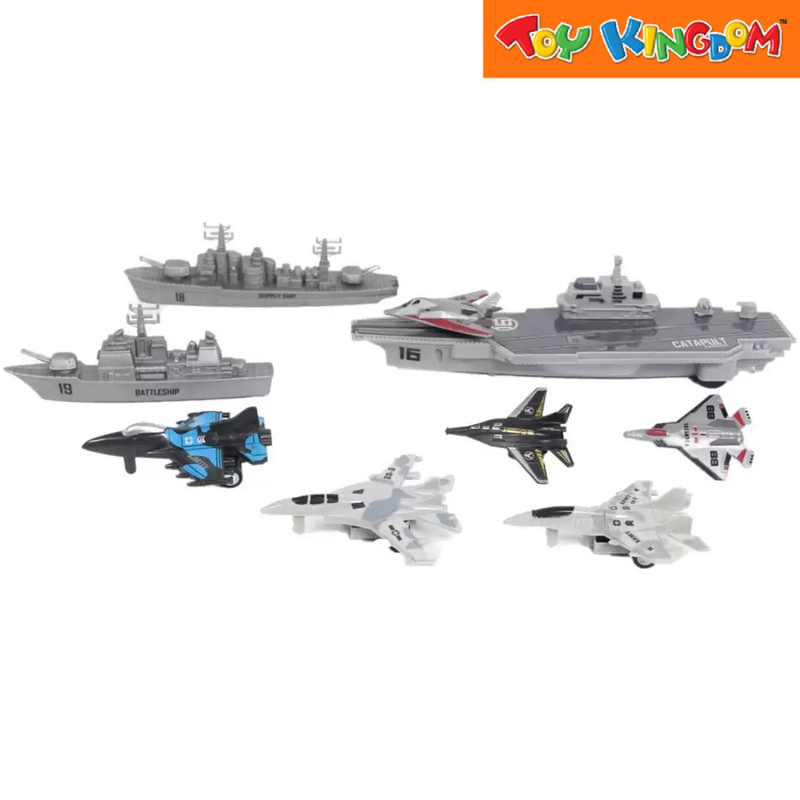 Military Super Army Aircraft Carrier Playset