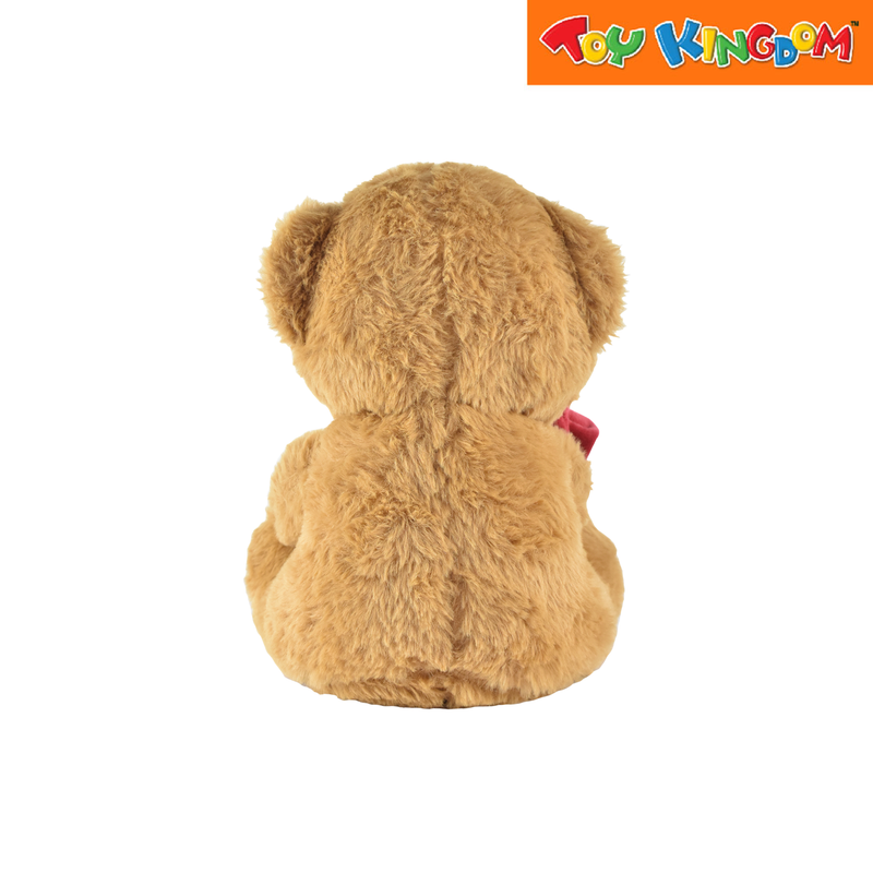 Bear With Rose Light Brown 10 inch Stuffed Toy