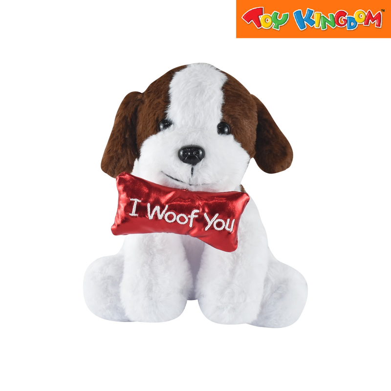 I Woof You Puppy Dark Brown 10 inch Stuffed Toy