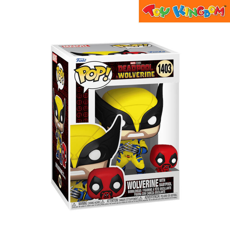 Funko Pop! Marvel Studios Deadpool Wolverine with Babypool Vinyl Figure