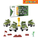 Pull Back Military Truck Playset