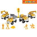 Pull Back Construction Truck Playset