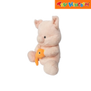 Generic Plush Sitting Pig Holding Fish