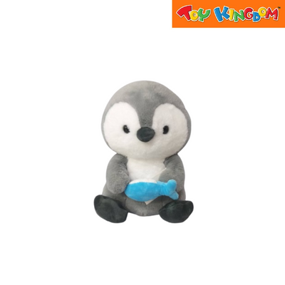 Generic Plush Sitting Penguin With Fish