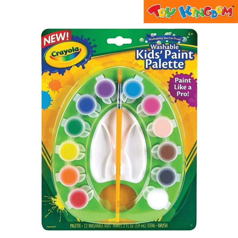 Crayola Washable Kids Paint Palette Arts & Crafts Coloring Set