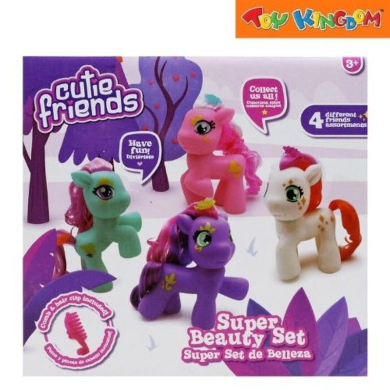 Happy Line Cutie Friends Purple Pony Super Beauty Set With Accessories