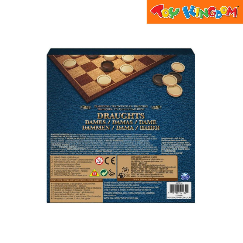Cardinal Games Traditions Draughts (Checkers) Board Game