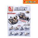 Sluban 73 pcs 8-in-1 Army Building Bricks