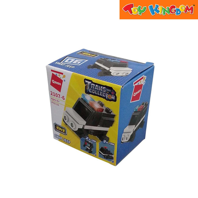 Qman Transcollector 3-in-1 Tranformer Vehicle In Random Assortment