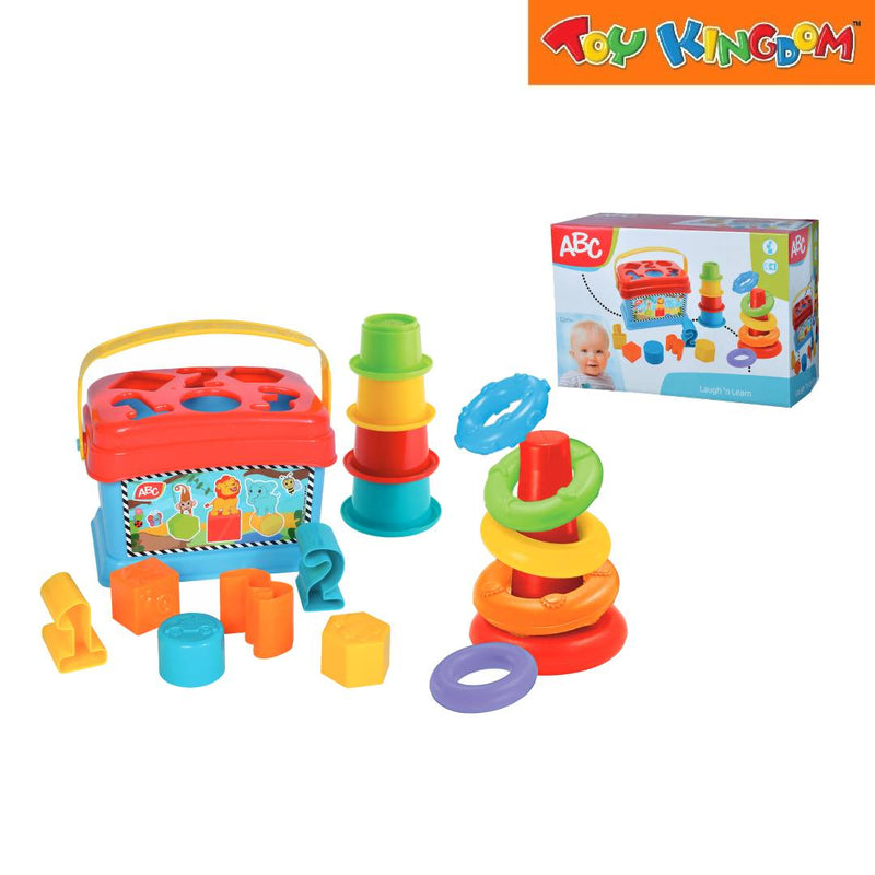 ABC Shape Sorter and Stacking Ring Baby Playset