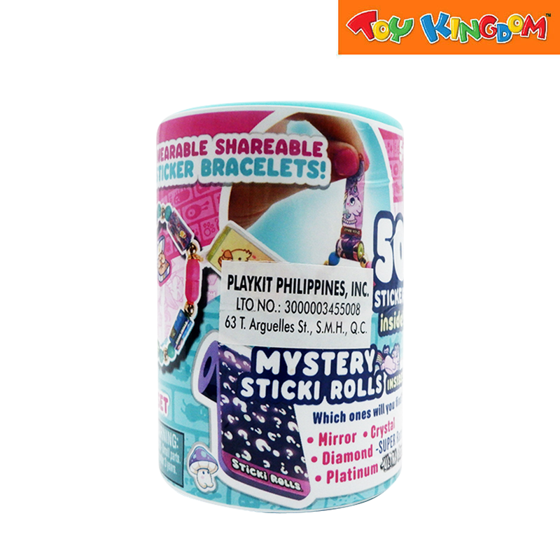 Sticki Rolls Wearable Shareable Sticker Bracelets Band Capsule