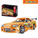 Happy Build Toyota Supra Orange 2225 Pieces Building Set