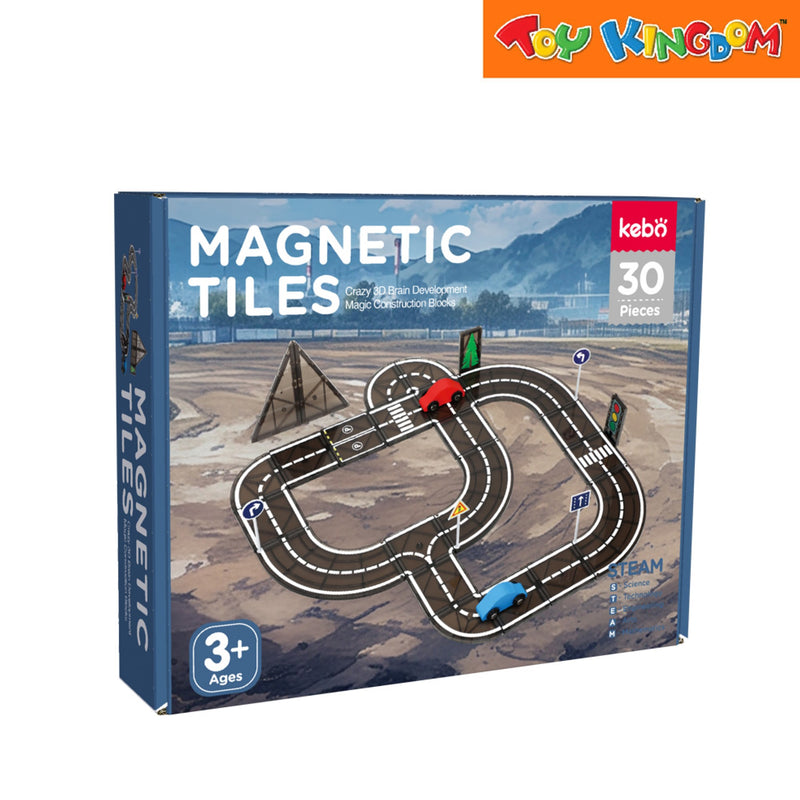 Kebo Magnetic Tiles Road Tiles 30pcs