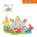 Picasso Tiles 26-Piece Dinosaur World Magnetic Tile Set