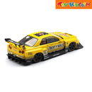 Mini GT 1:64 scale Nissan LB-ER34 Super Silhouette Skyline (Sport Yellow) Die-cast Model