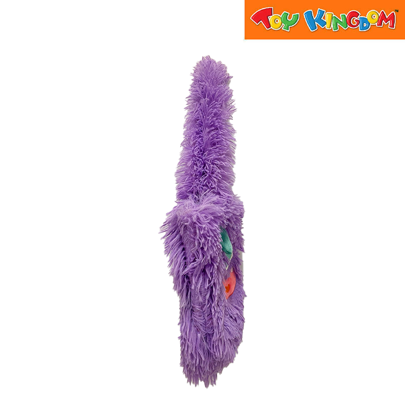 Fluffy Monster Bag Purple 12.5 inch Plush