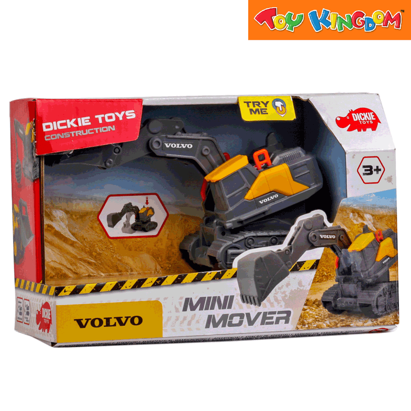 Dickie Toys Construction Volvo Mini Mover Backhoe Vehicle