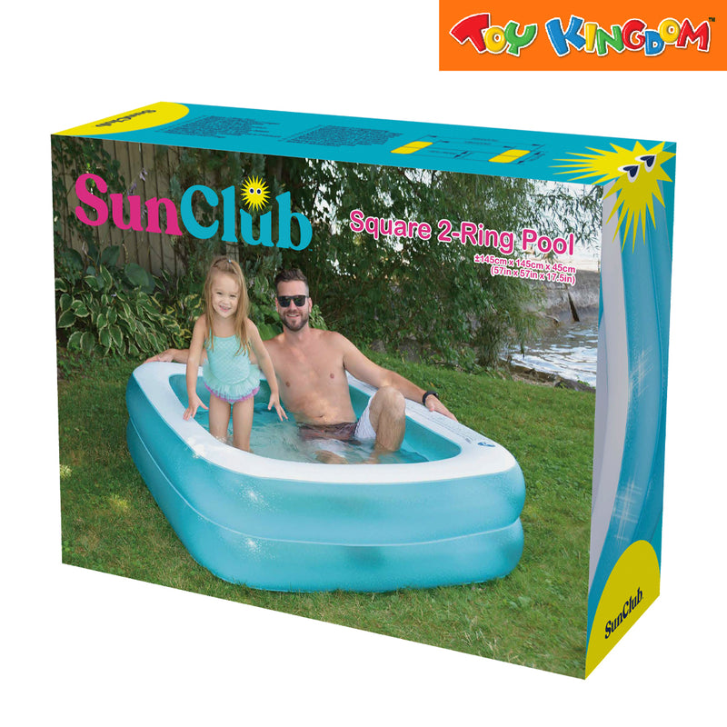 Jilong Mosaic Square 2-ring Inflatable Swimming Pool – Toy Kingdom