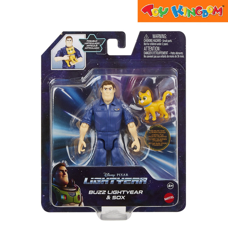 Disney Pixar Lightyear Buzz Lightyear and Sox Action Figures