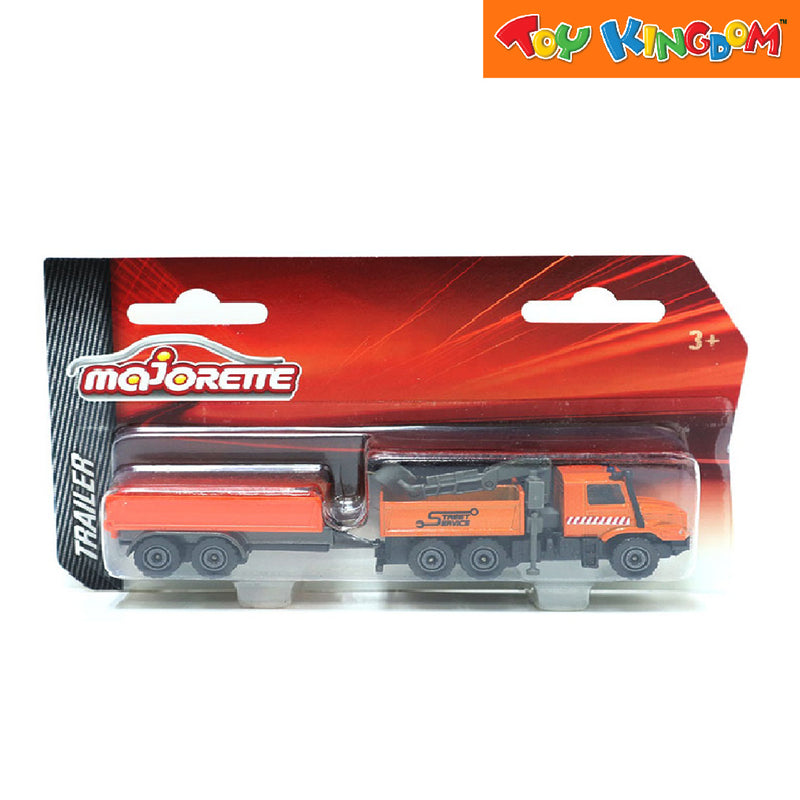 Majorette Trailer Mercedes Benz Zetros Dump with Crane Die-cast Vehicle