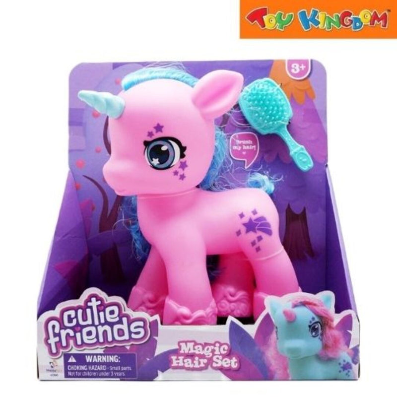 Happy Line Cutie Friends Pink Unicorn Magic Hair Set