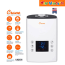Crane Digital Ultrasonic Warm and Cool Mist Humidifier with Ionizer and Adjustable Humidistat