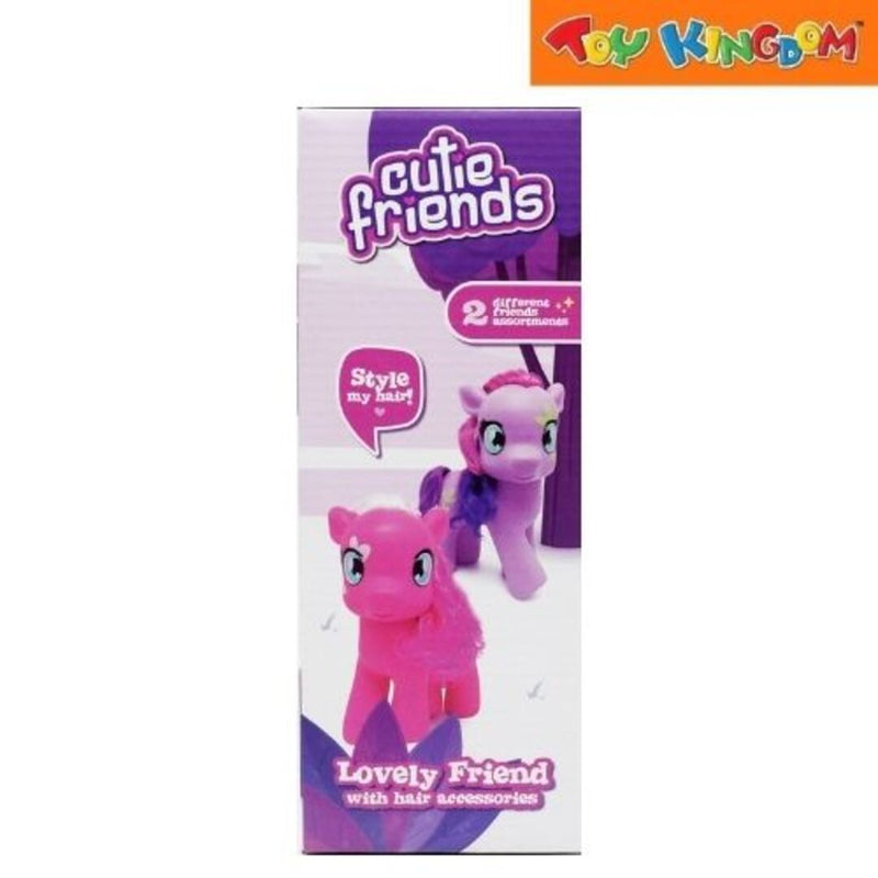 Happy Line Cutie Friends Purple Pony Lovely Friend With Hair Accessories