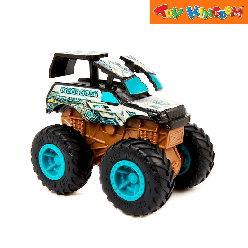 Hot Wheels Bash-Ups Monster Truck Cyber Crush 1:43 Scale Die-cast