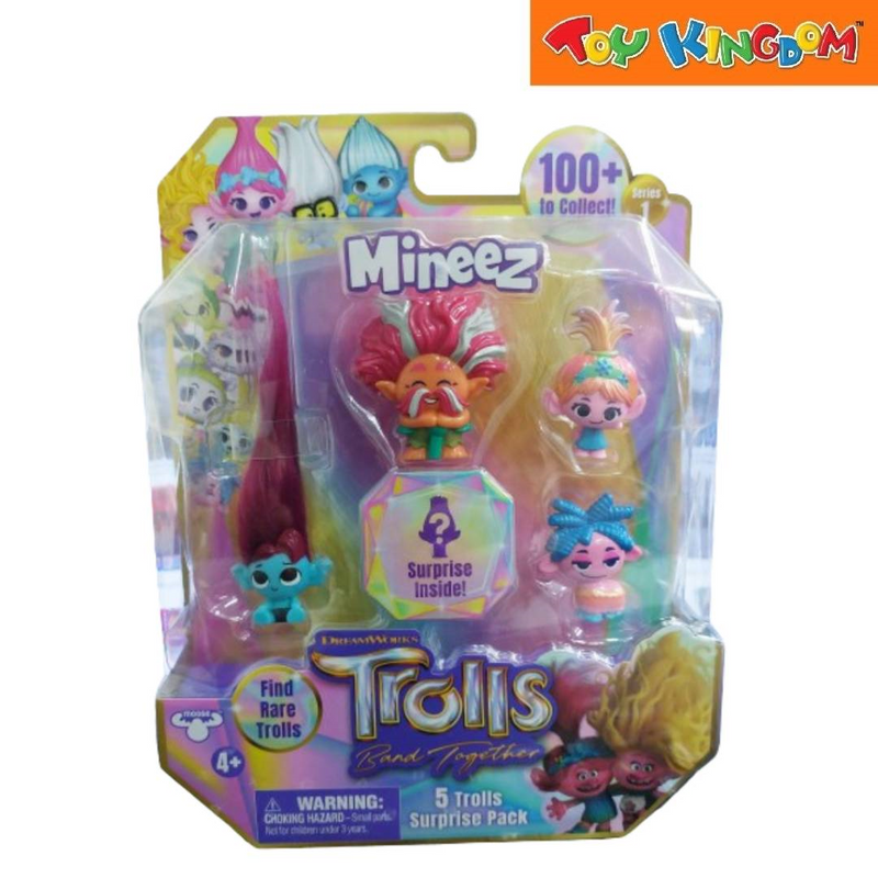 DreamWorks Trolls Band Together Mineez 5 Trolls Surprise Pack Mini - Figures