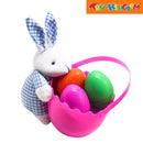 Easter Bucket With Bunny and 8pcs Eggs