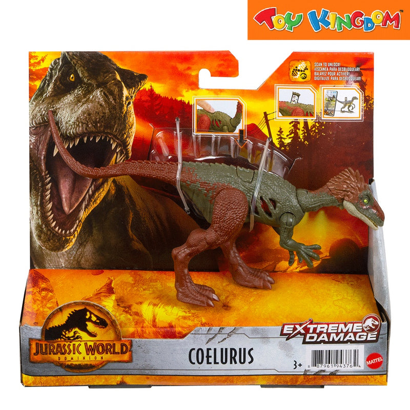 Jurassic World Dominion Extreme Damage Coelurus Action Figure