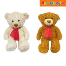 Giant Sitting Bear Plush with Scarf