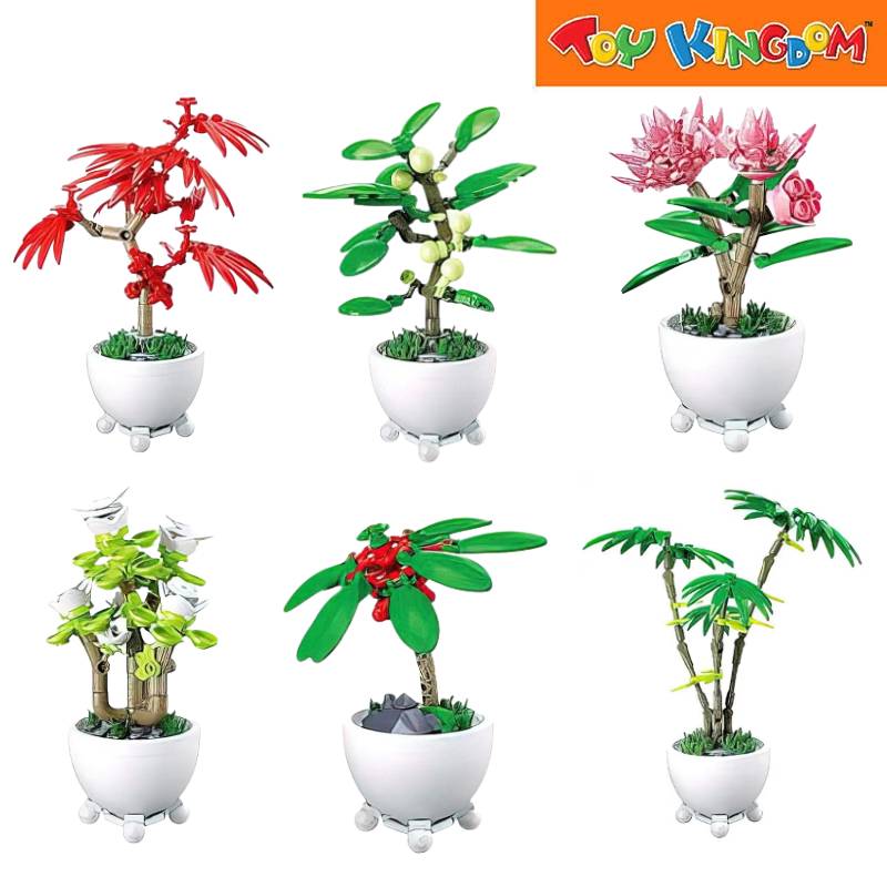 Sluban Pleyerid Potted Plants Tropical Creative Life Bricks