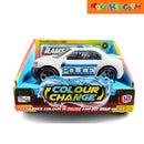 Teamsterz Colour Change Police Car White 4 inch Die-cast