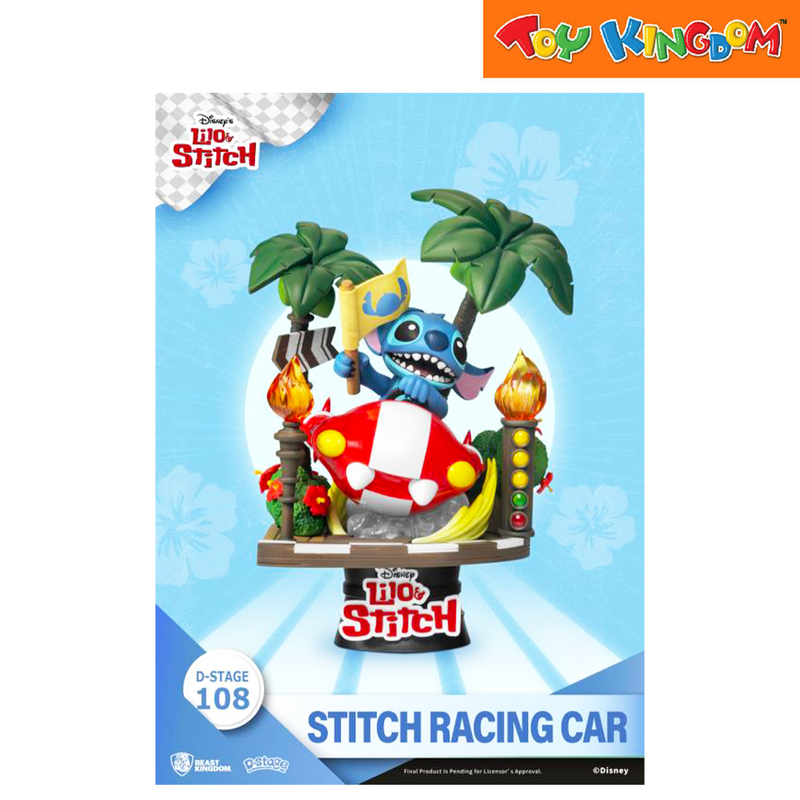 Disney Beast Kingdom D-Stage 108 Stitch Racing Car Figure