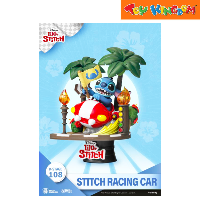 Disney Beast Kingdom D-Stage 108 Stitch Racing Car Figure