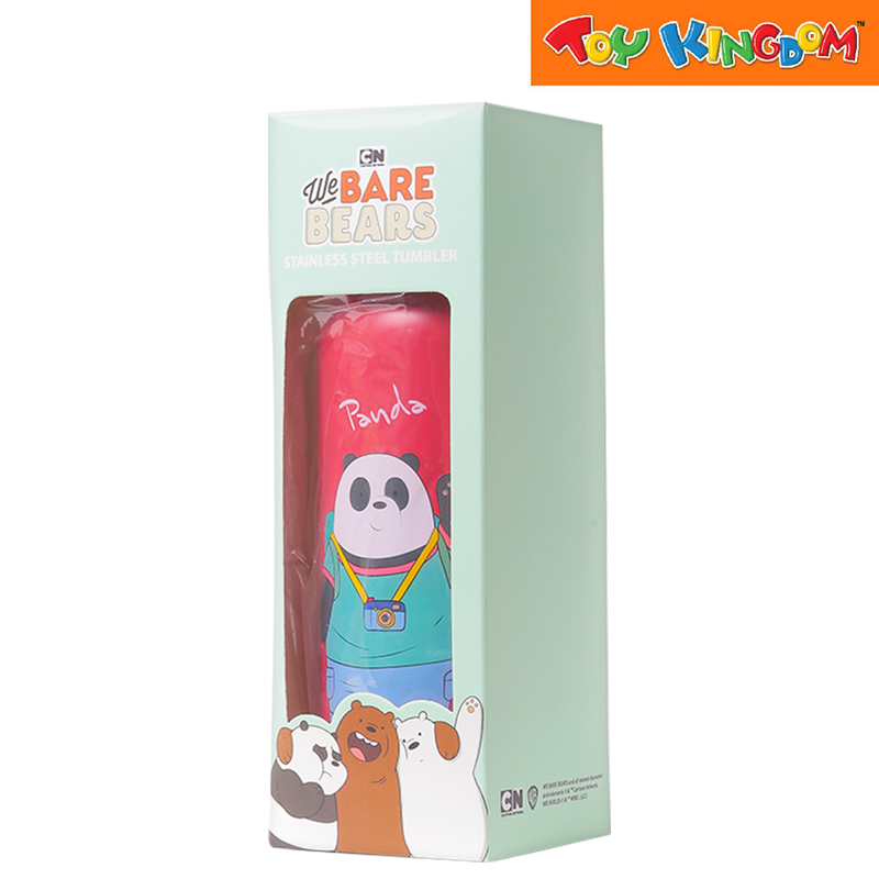 We Bare Bears Panda Red 600 ml Stainless Steel Tumbler