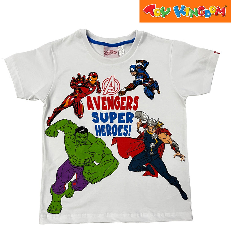Marvel Avengers Heroes Unit White T-Shirt