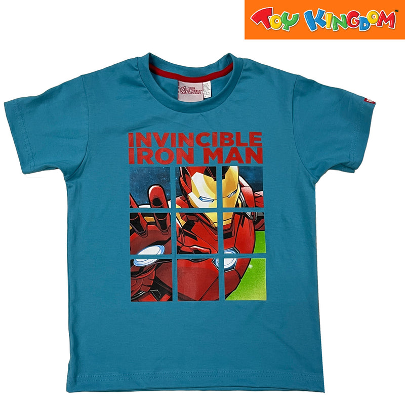 Marvel Avengers Iron The Invincible PNB Blue T-Shirt