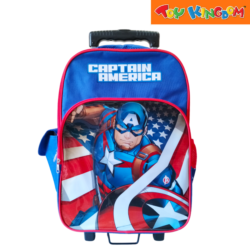 Marvel Avengers Captain America Blue 17 inch Backpack Trolley Set