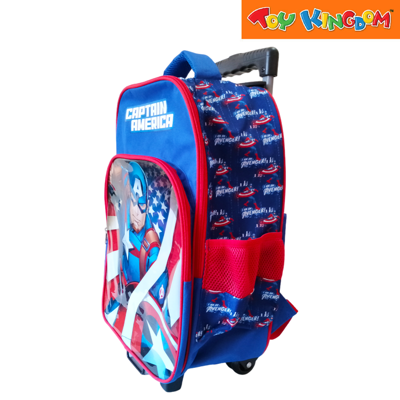 Marvel Avengers Captain America Blue 17 inch Backpack Trolley Set