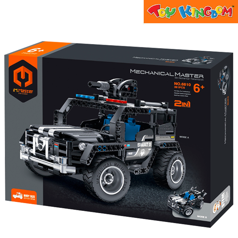 IM.Master 2-in-1 Transmission Structure Armed Special Police Car 391pcs Building Blocks