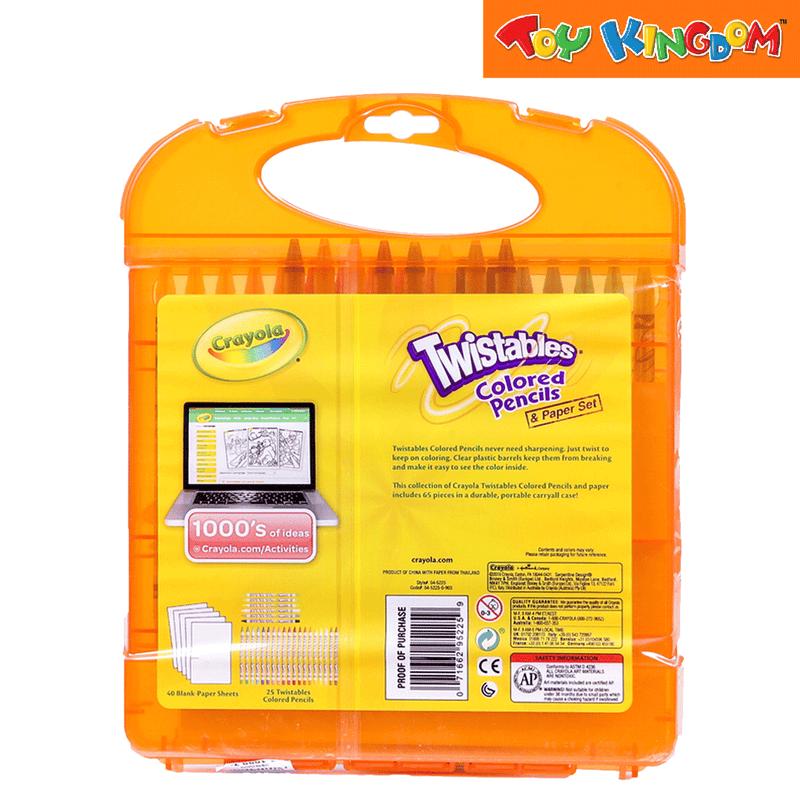 Crayola Twistable Colored Pencils and Paper Set